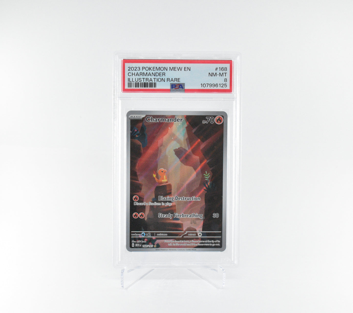 PSA 8 Charmander Scarlet & Violet 151 168/165