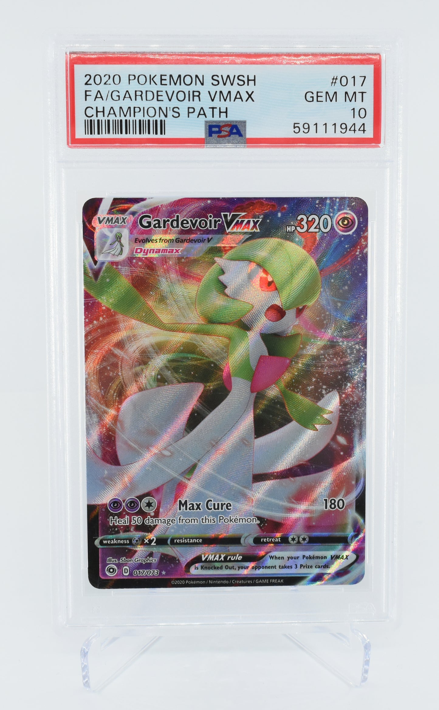 Gardevoir Vmax 017/073 Champions Path PSA 10
