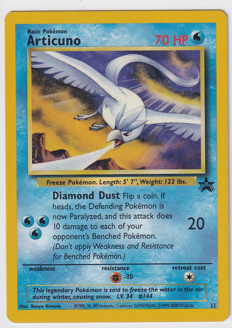 Articuno #22 WOTC Black Star Promo