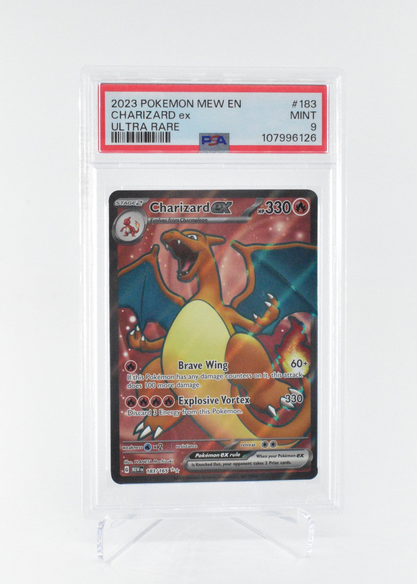 PSA 9 Charizard ex Scarlet & Violet 151 183/165