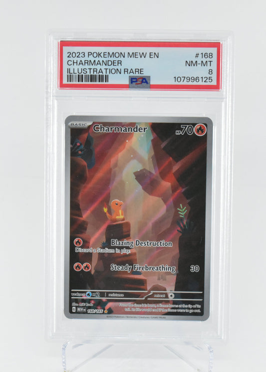 PSA 8 Charmander Scarlet & Violet 151 168/165