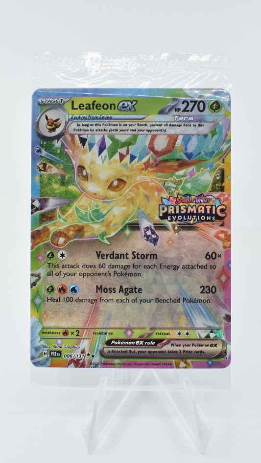 Leafeon EX 006/131 Prismatic Evolutions Stamped Promo