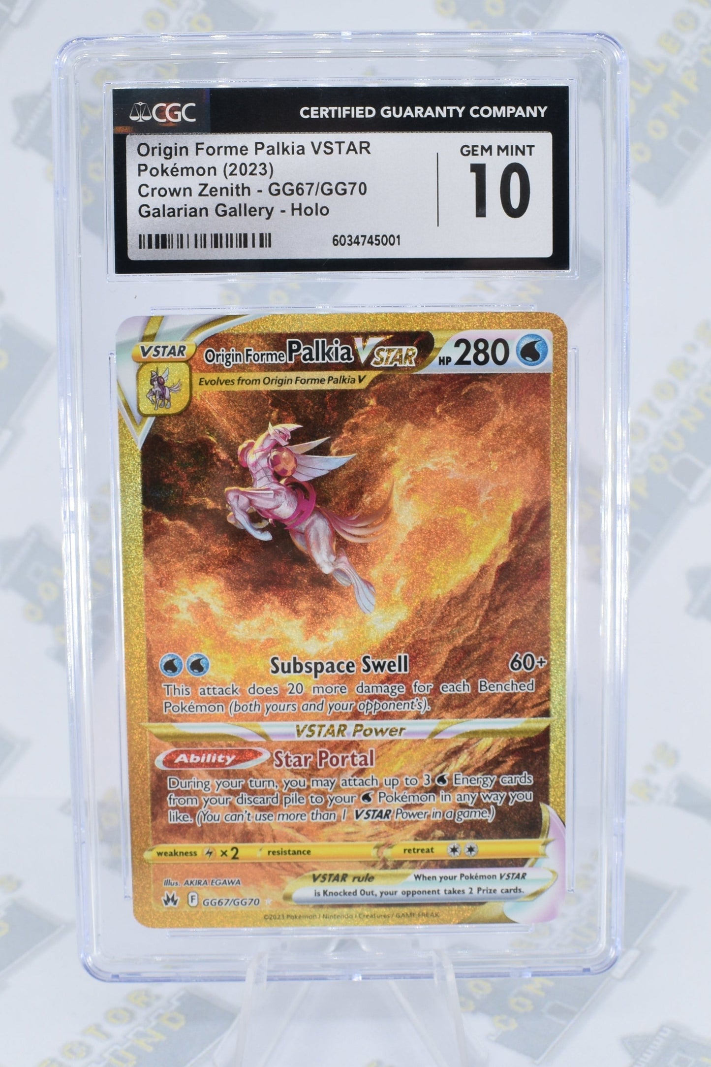 Origin Forme Palkia Vstar GG67/GG70 Crown Zenith CGC 10