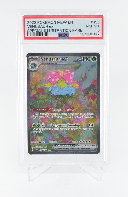 PSA 8 Venusaur ex Scarlet & Violet 151 198/165