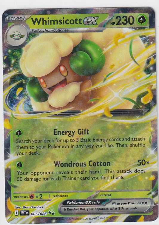 Whimsicott ex 005/086 White Flare
