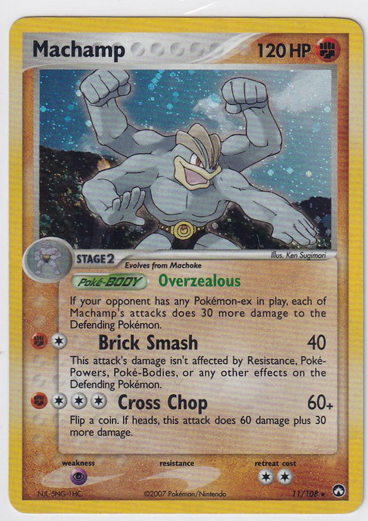 Machamp Holo 11/108 EX Powers Keepers