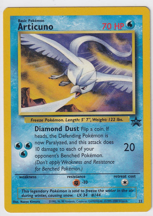 Articuno #22 WOTC Black Star Promo