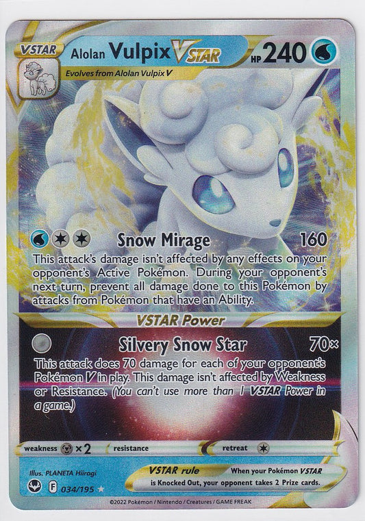 Alolan Vulpix Vstar 039/195 Astral Radiance
