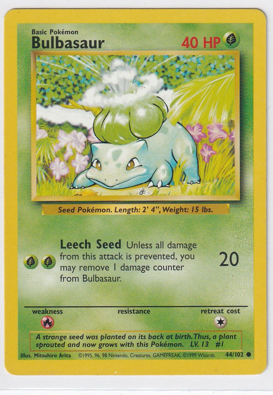 Bulbasaur 44/102 Base Set Unlimited