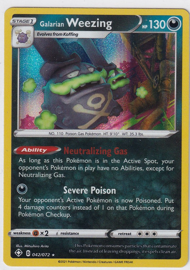 Galarian Weezing 042/072 Shining Fates
