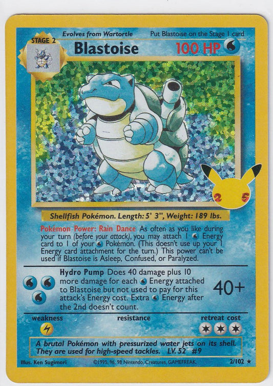 Blastoise 2/12 Celebrations 25th Anniversary