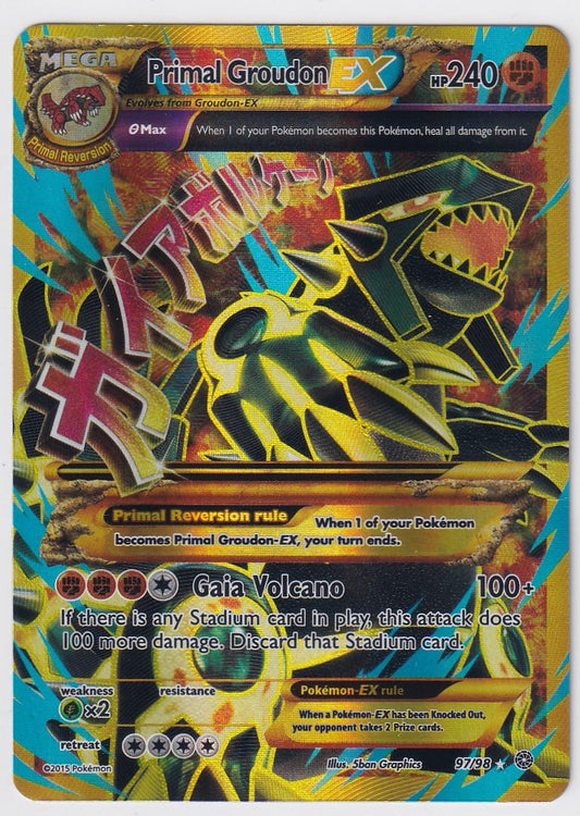 Primal Groudon EX 97/98 XY Ancient Origins