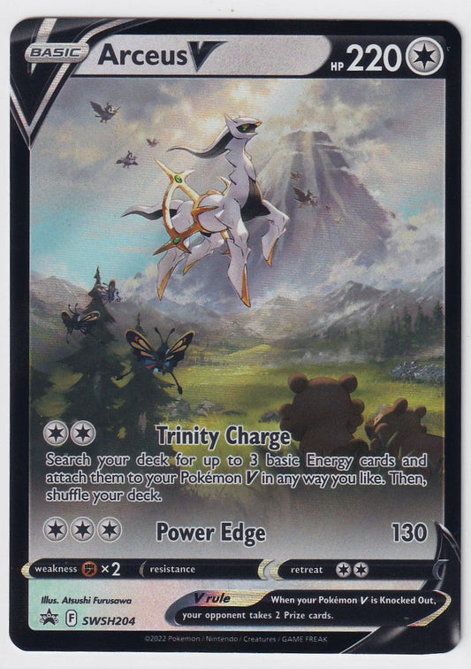 Arceus V SWSH204 Black Star Promo