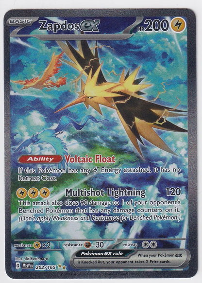 Zapdos ex 202/165 Scarlet & Violet 151