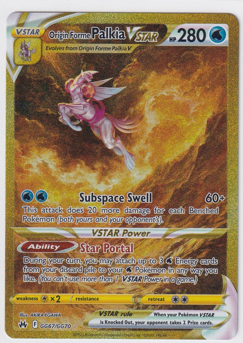 Origin Forme Palkia Vstar GG67/GG70 Crown Zenith
