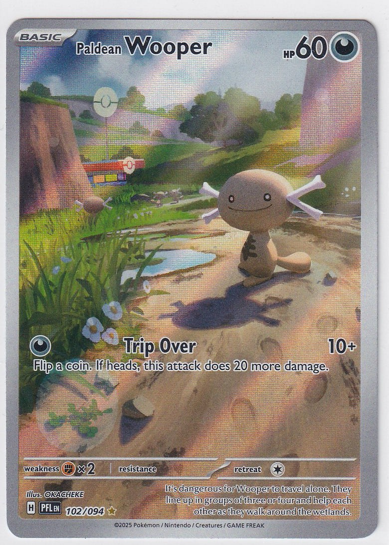 Paldean Wooper 102/094 Phantasmal Flames