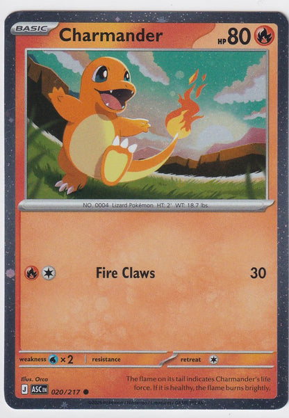 Charmander ASC 020/217 Ascended Heroes Cosmo Holo Promo