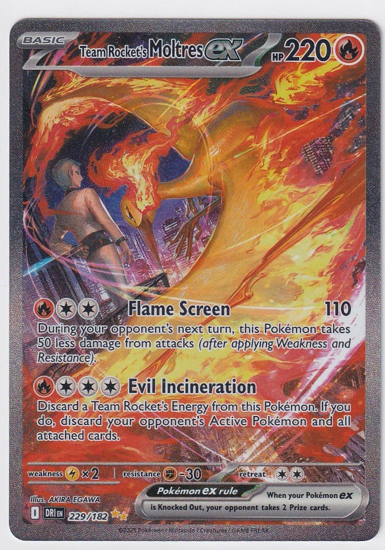 Team Rocket's Moltres ex 229/182 Destined Rivals