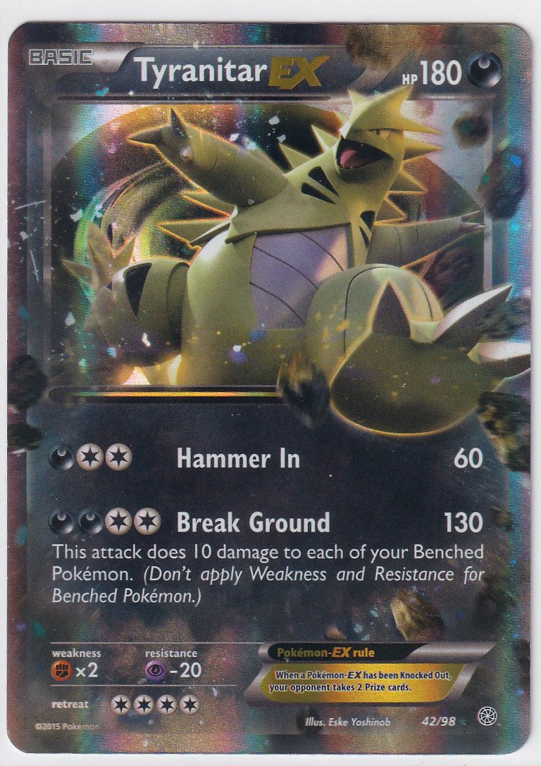 Tyranitar EX 42/98 XY Ancient Origins