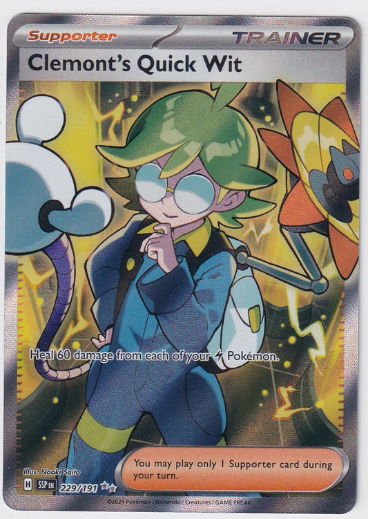 Clemonts Quick Wit 229/250 Surging Sparks