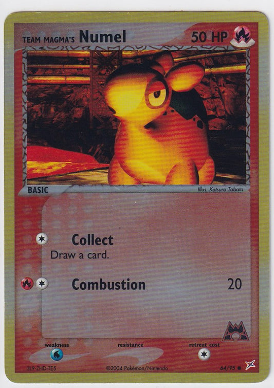 Team Magma's Numel 64/95 Team Magma vs Team Aqua Reverse Holo