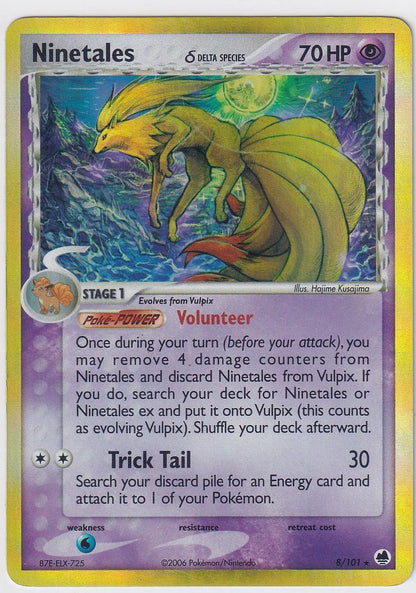 Ninetales Delta Species 8/101 EX Dragon Frontiers