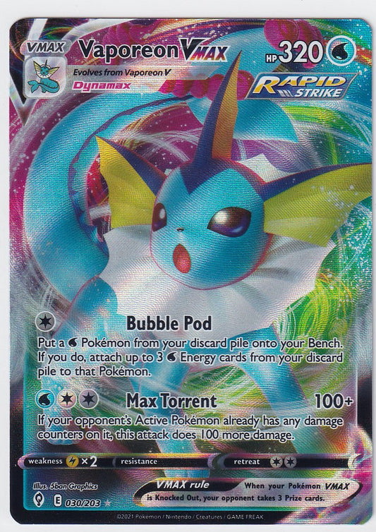 Vaporeon Vmax 030/203 Evolving Skies
