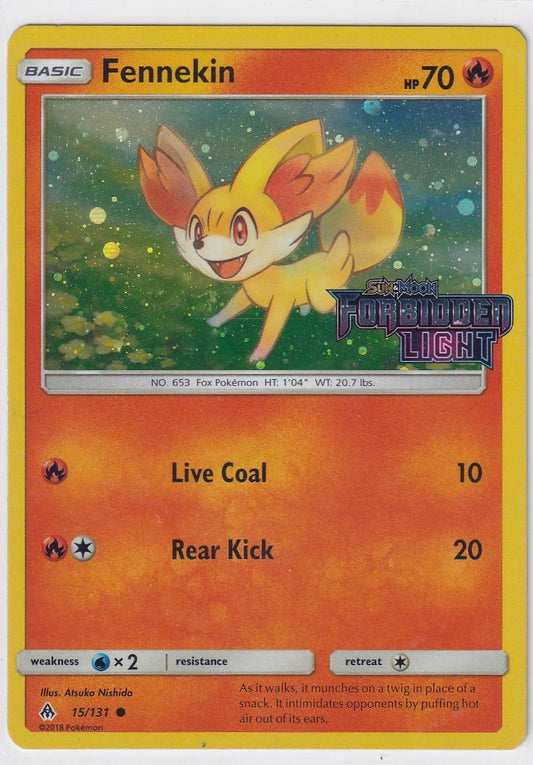 Fennekin 15/131 Forbidden Light Stamped Promo